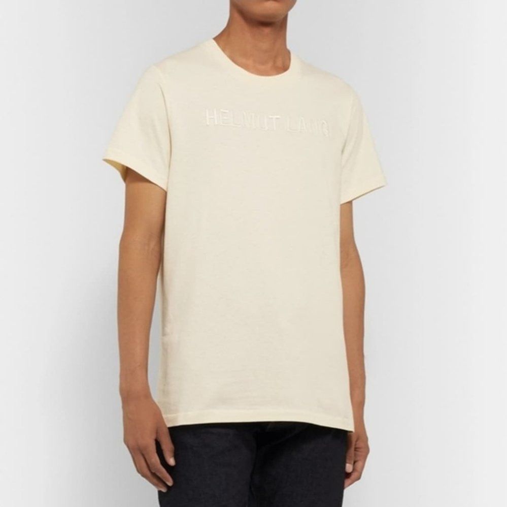 embroidered logo T-shirt L