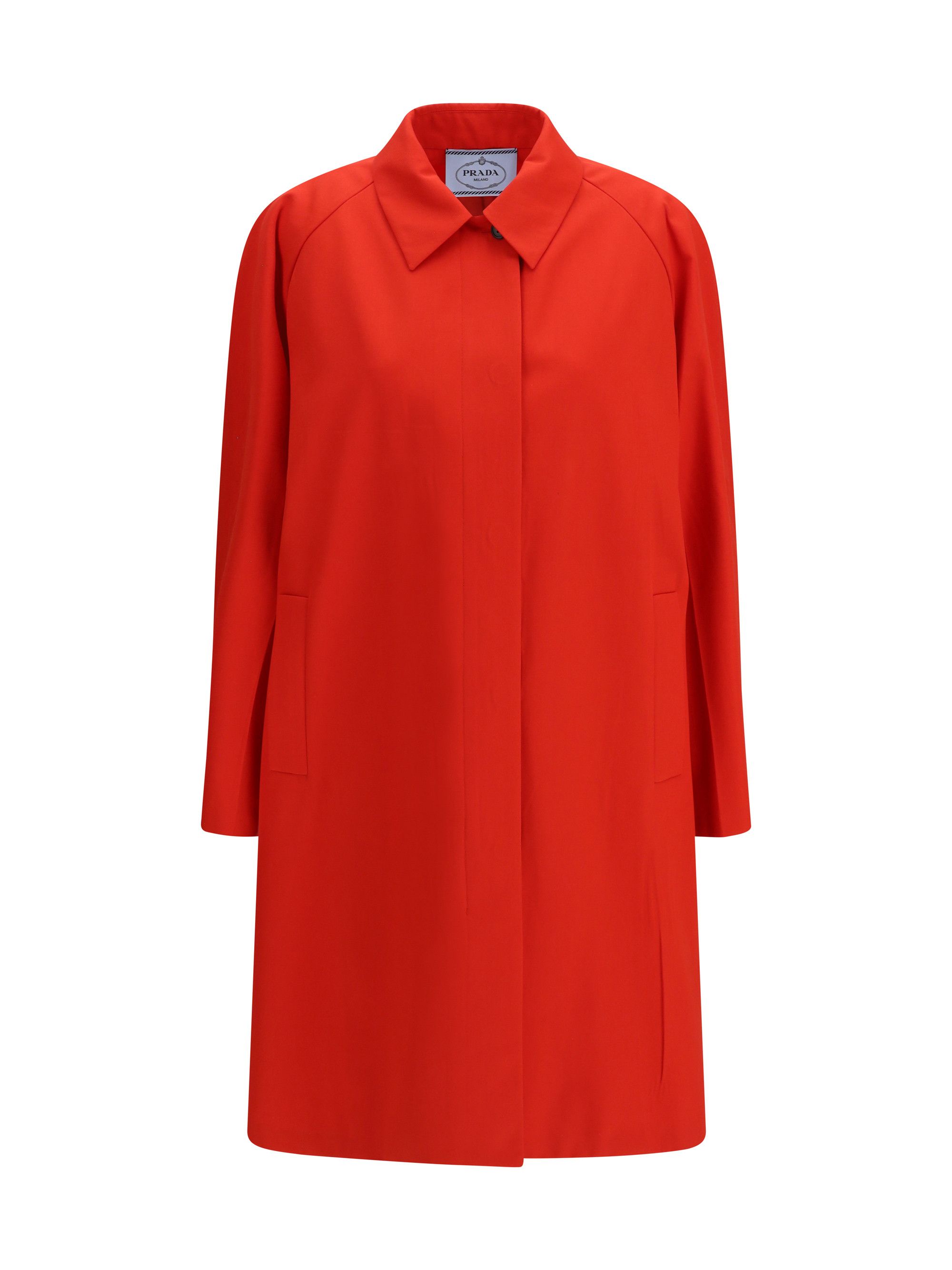 Prada Cotton Gabardine Coat with classic collar Size M / US 6-8 / IT 42-44 - 1 Thumbnail