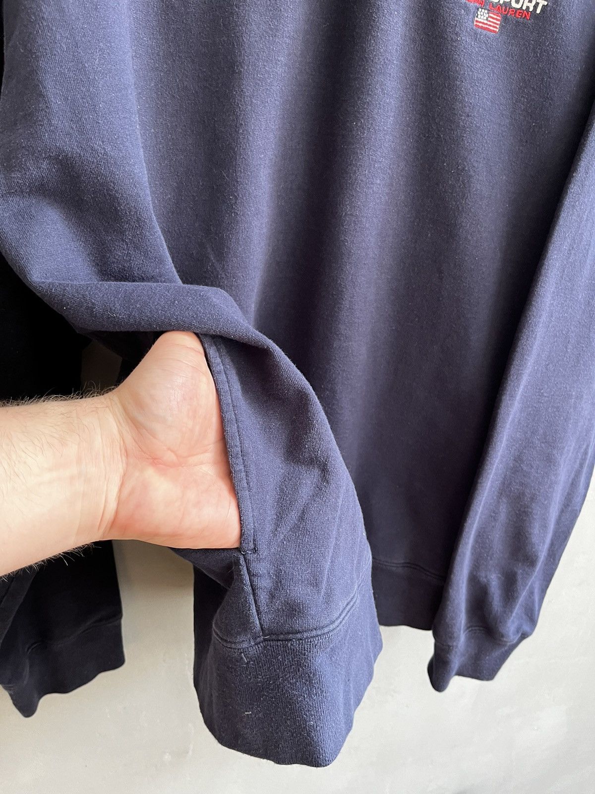 Polo Ralph Lauren × Ralph Lauren × Vintage Ralph Lauren Polo sport sweatshirt zip vintage 90s Size US L / EU 52-54 / 3 - 6 Thumbnail