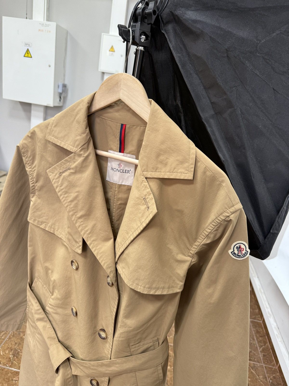 Moncler 🇮🇹 RRP $1155 Moncler Trench Coat Stribiden Rare Size M / US 6-8 / IT 42-44 - 1 Thumbnail