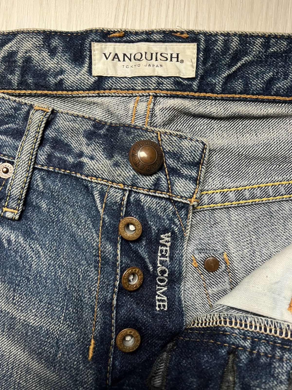 Japanese Brand Vanquish Distressed Boro Bootcut Jeans Kapital Boro Inspired Size US 30 / EU 46 - 6 Thumbnail