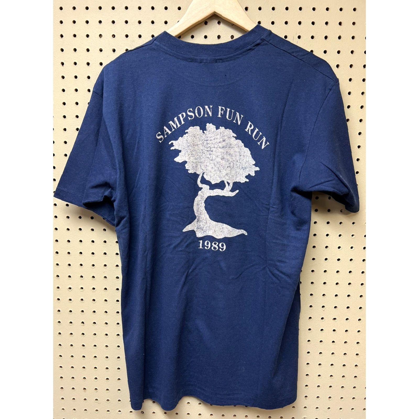 Hanes VINTAGE Samson Thoracic Surgical Society T-Shirt Single Stitch Large Blue Doctor Mens L Blue Cotton Blend Size US L / EU 52-54 / 3 - 2 Thumbnail