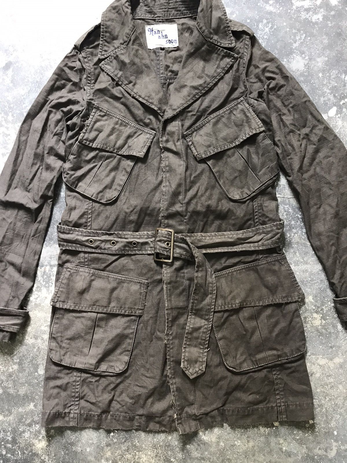 Japanese Brand Han Ahn Soon Army Parka jacket Size S / US 4 / IT 40 - 2 Thumbnail