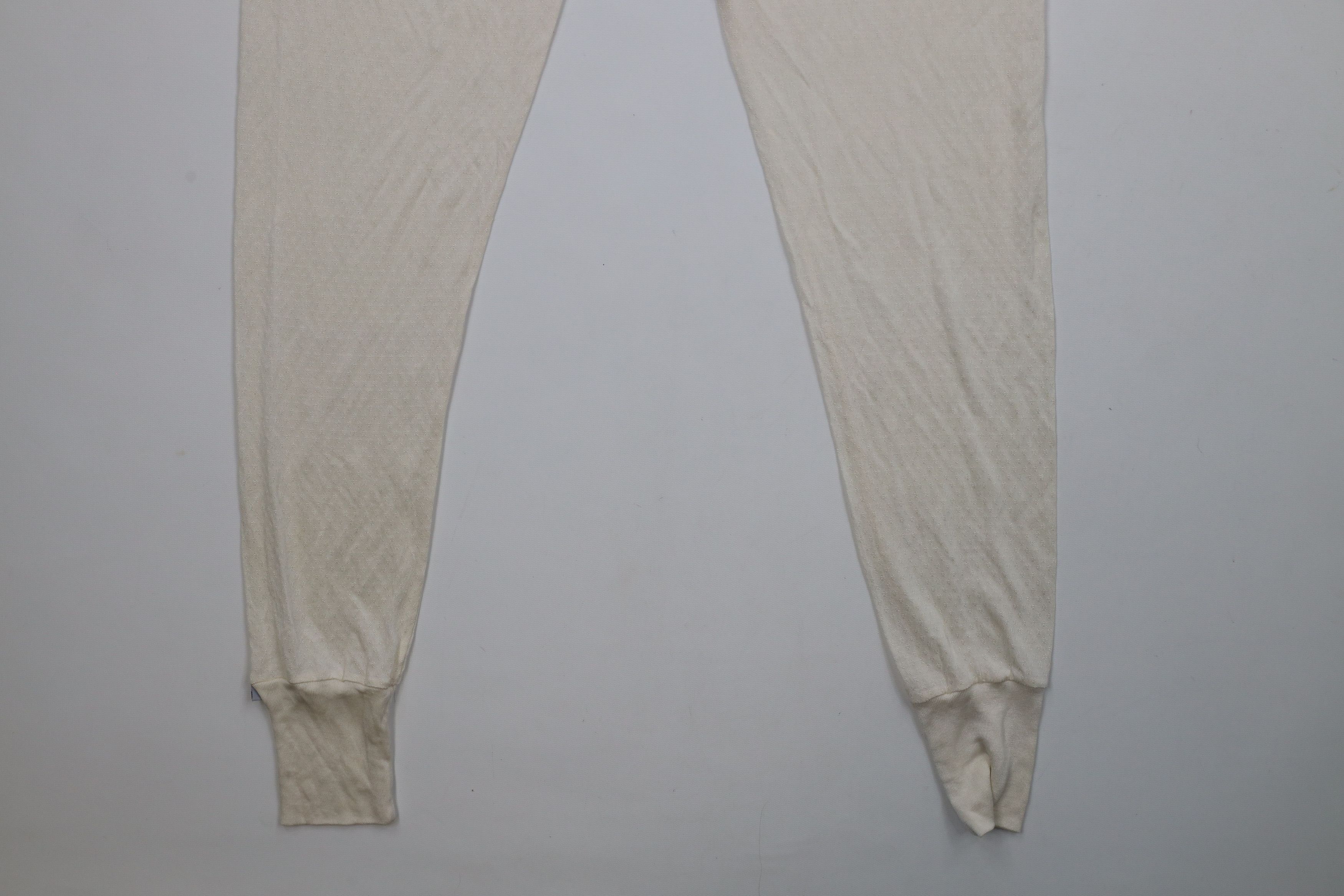 Vintage Vintage 90s Terramar Thermasilk Silk Knit Pants Cream Size 24" / US 00 / IT 34 - 12 Thumbnail
