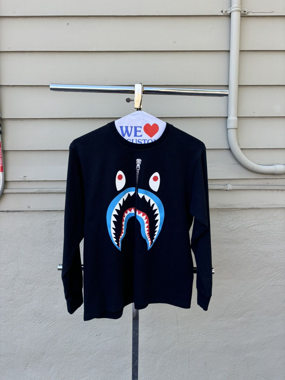 Bape Long Sleeve Shark | Grailed