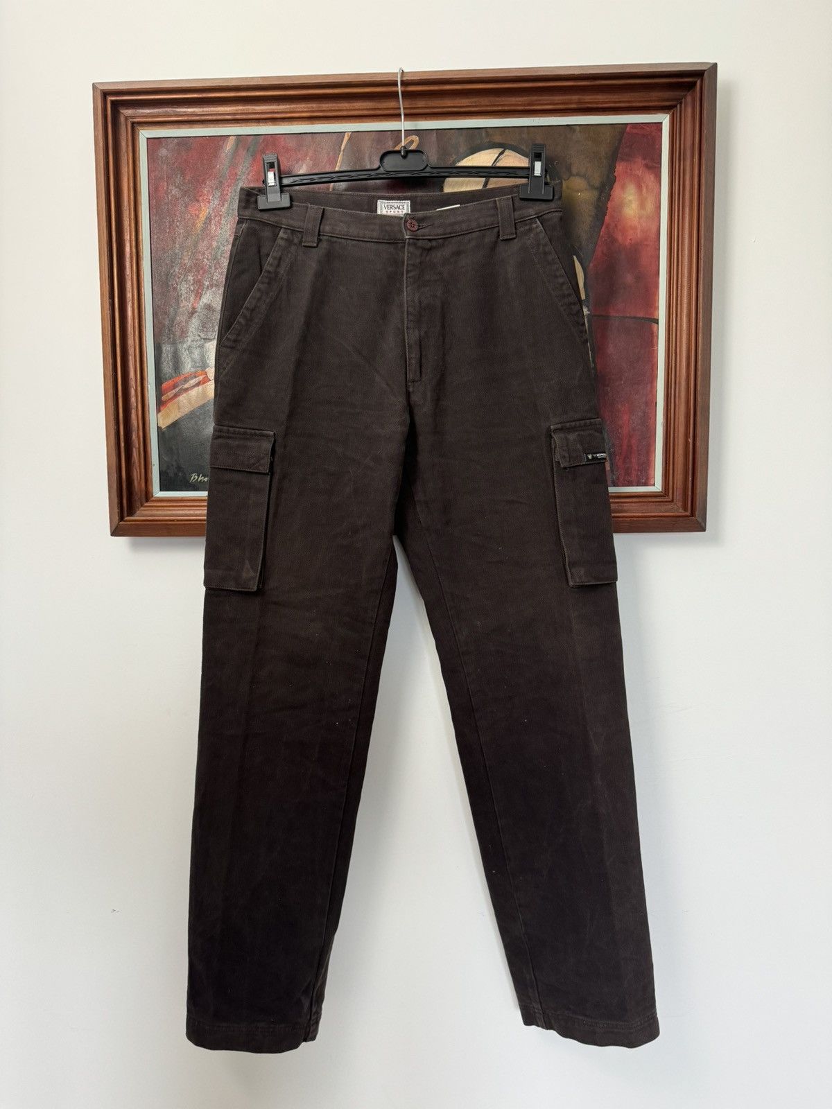 Versace Versace Sport Vintage Cargo Pant Brown Rare Luxury Designer Size US 32 / EU 48 - 1 Thumbnail