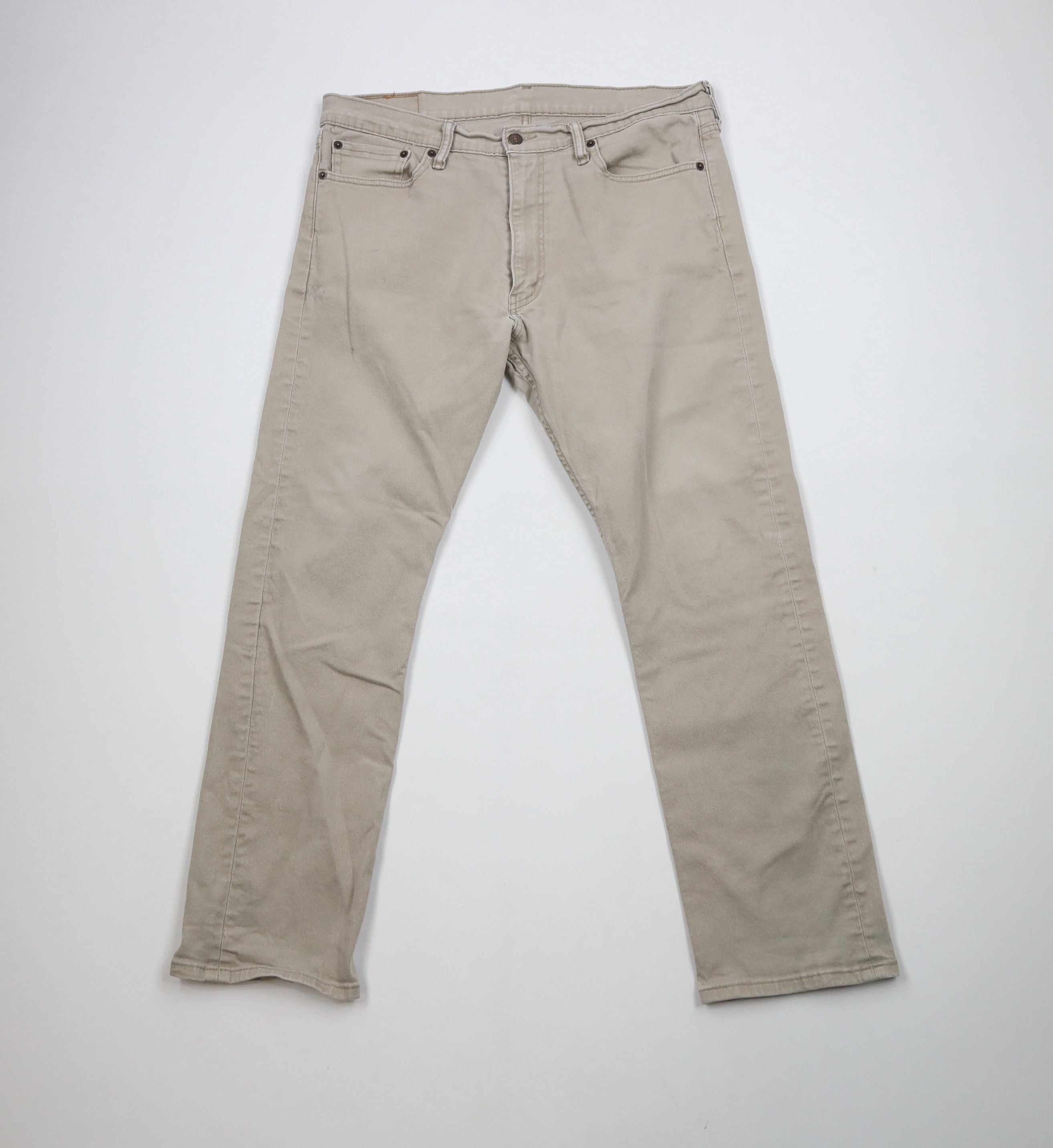 Levi's × Vintage Vintage Y2K Levis 513 Slim Fit Straight Leg Jeans Beige Size US 36 / EU 52 - 1 Thumbnail