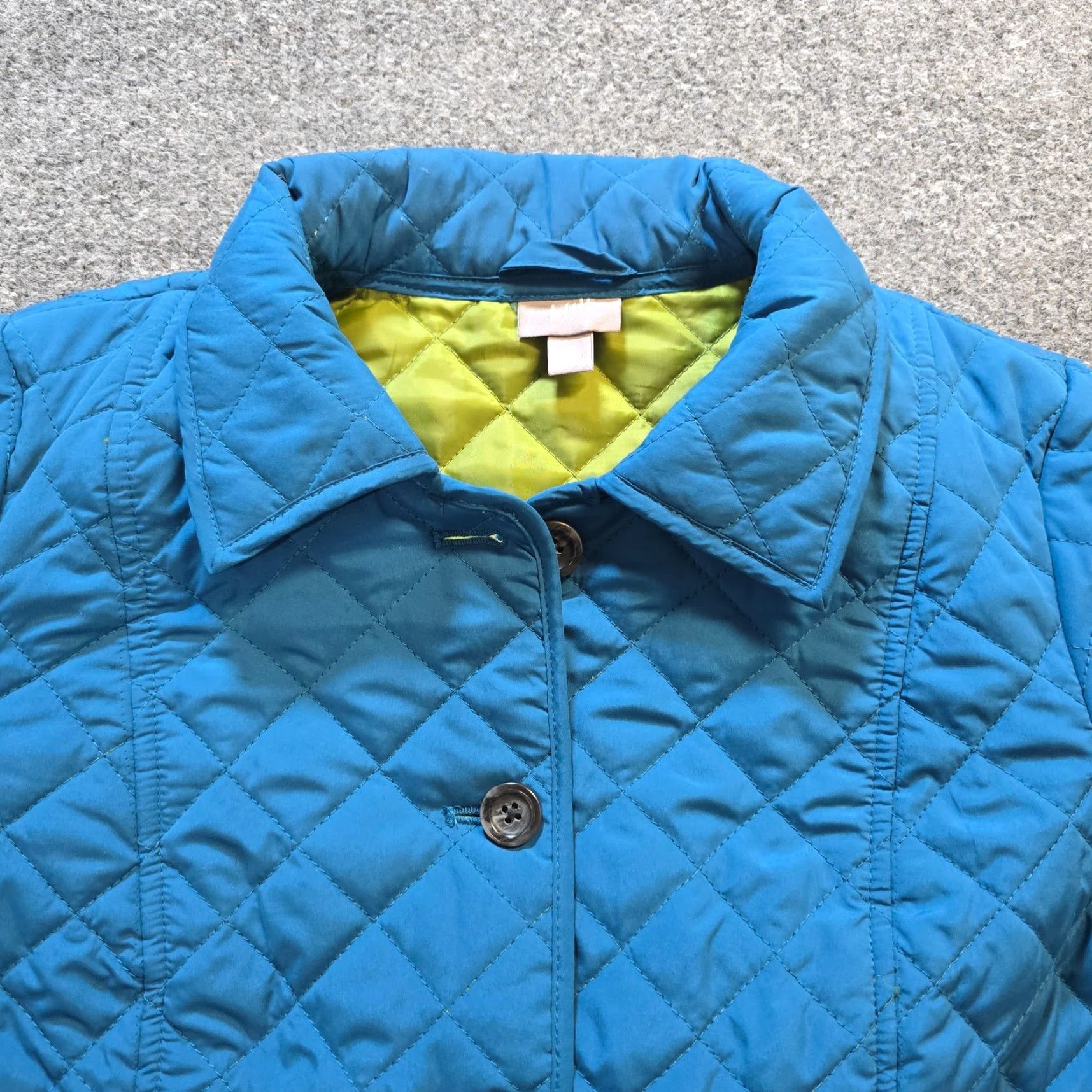 J. Jill J Jill Jacket Womens Small Blue Quilted Button Pockets Casual Chore Barn Capsule Vintage? No Size S / US 4 / IT 40 - 2 Thumbnail