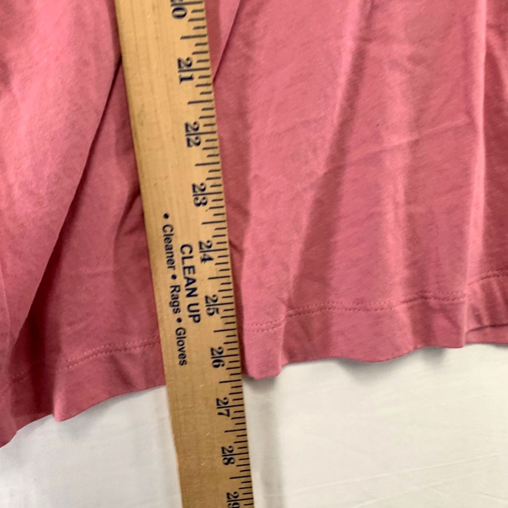 J. Jill J. Jill Womens Large Pink V-Neck T-Shirt Embroidered 3/4 Sleeve Cotton Modal Casual Size L / US 10 / IT 46 - 6 Thumbnail
