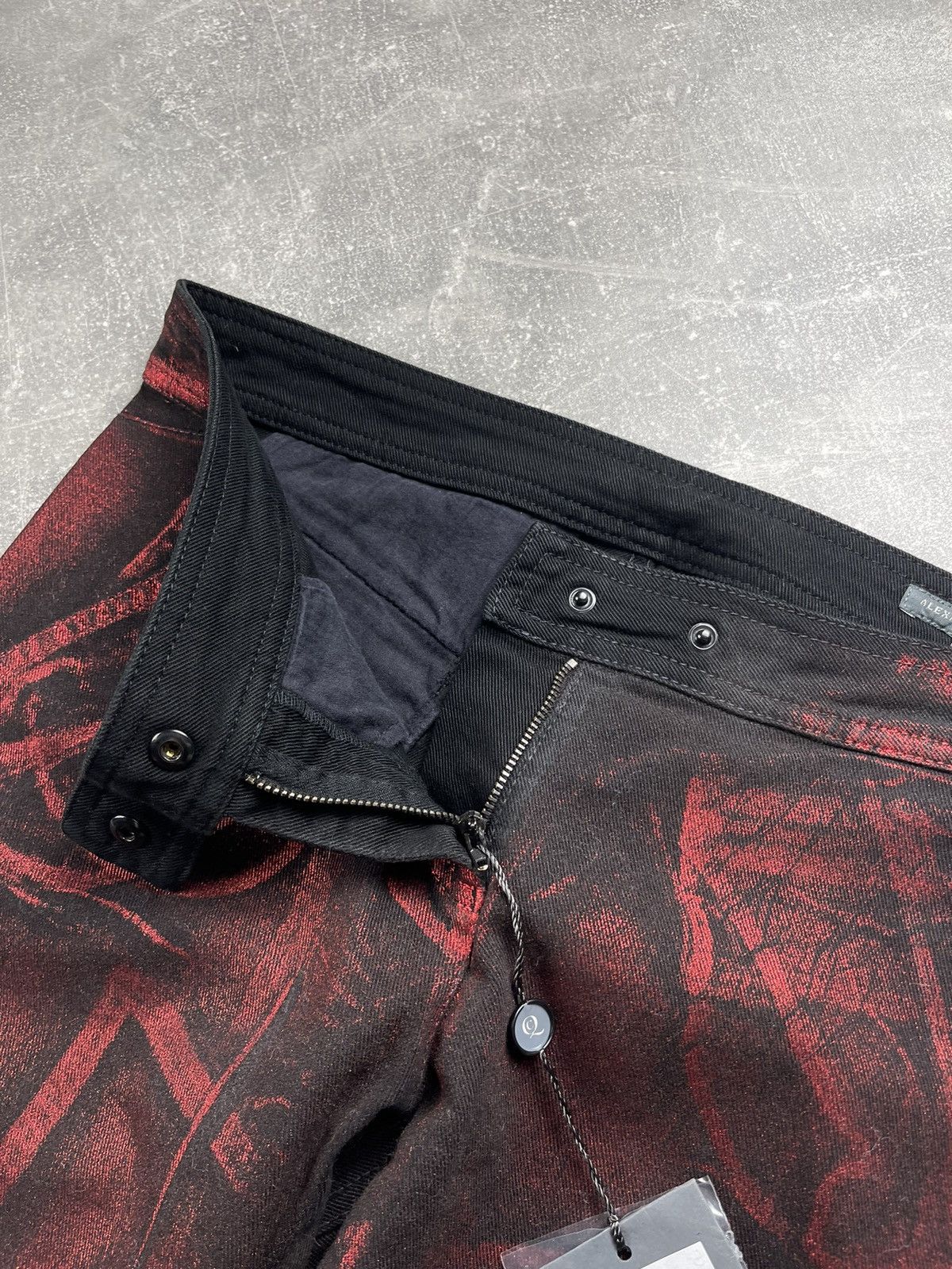 Alexander McQueen Alexander McQueen Archives Graphic Print Biker Skinny Pants Size 28" / US 6 / IT 42 - 9 Thumbnail