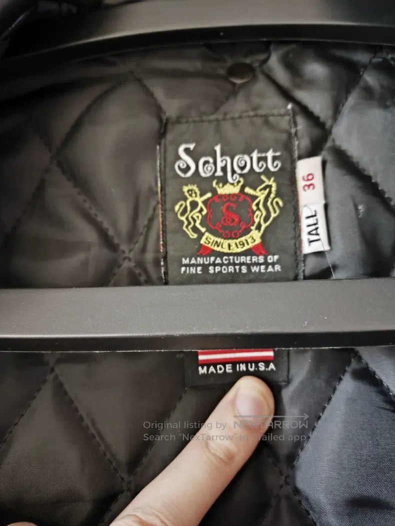 Schott Schott Cable-stayed locomotive leather jacket Size US M / EU 48-50 / 2 - 6 Thumbnail