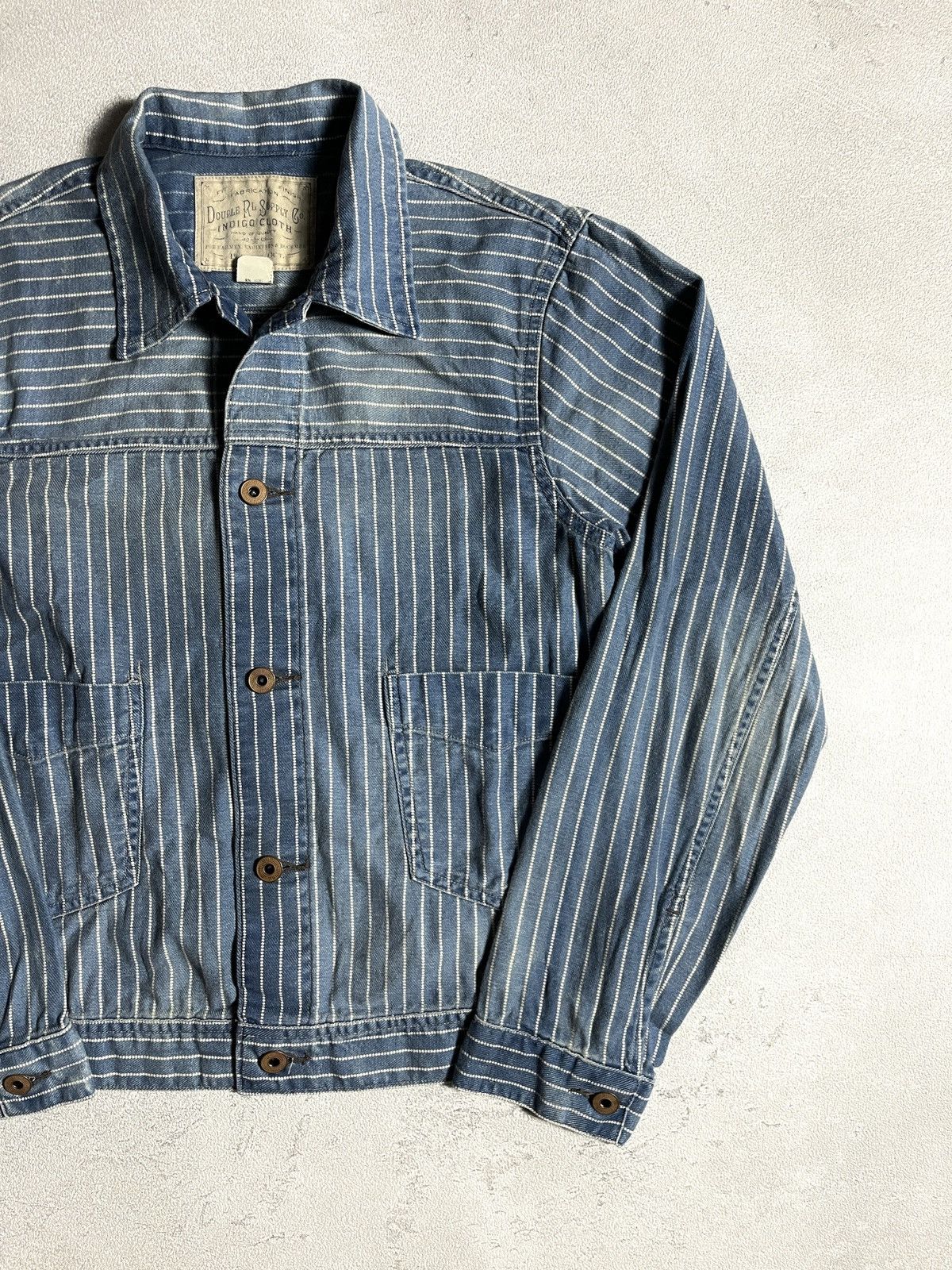 RRL Ralph Lauren RRL DOUBLE RL HUTCHINS ENGINEER DOT STIFFLE JACKET Size US XS / EU 42 / 0 - 12 Thumbnail
