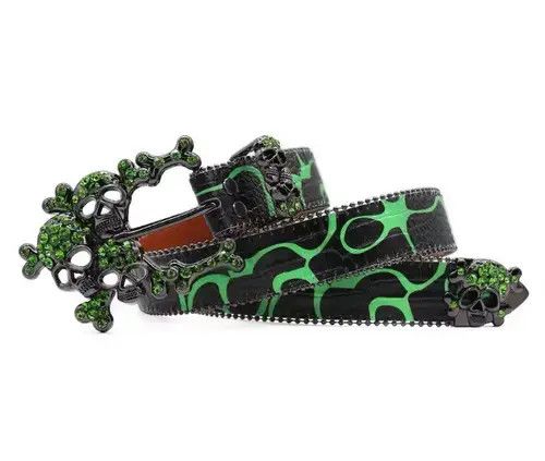 Other Kitazawa x Eri Western Toxic Skull Gothic Rhinestone Belts Size ONE SIZE - 3 Thumbnail