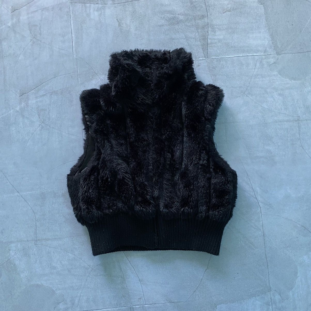 If Six Was Nine × Japanese Brand × Le Grande Bleu (L.G.B.) Vest LGB If Six Was Nine Style Faux Fur Zip Vintage Jacket Size XS / US 0-2 / IT 36-38 - 2 Thumbnail