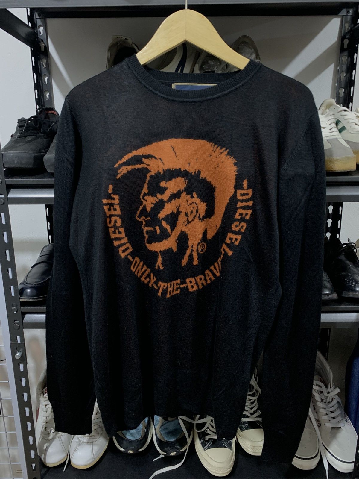 Diesel knitwear diesel punk logo Size US XL / EU 56 / 4 - 1 Thumbnail