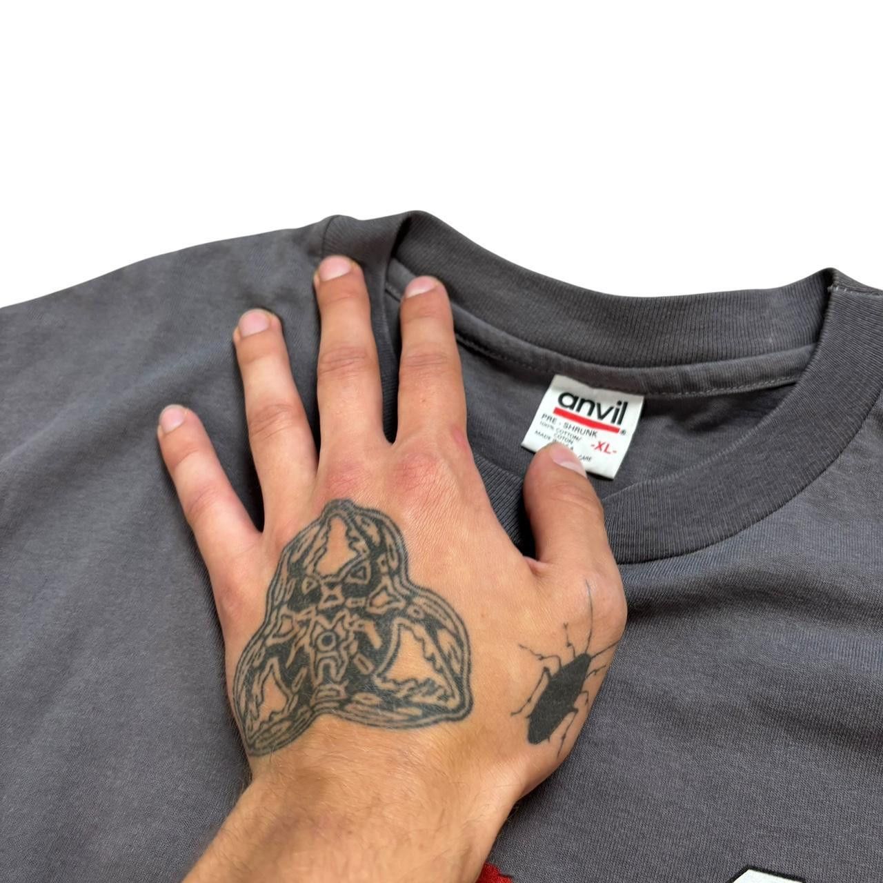 Anvil Vintage T-Shirt Roach’s Revived Custom Red Biohazard Graphic Size US XL / EU 56 / 4 - 5 Thumbnail