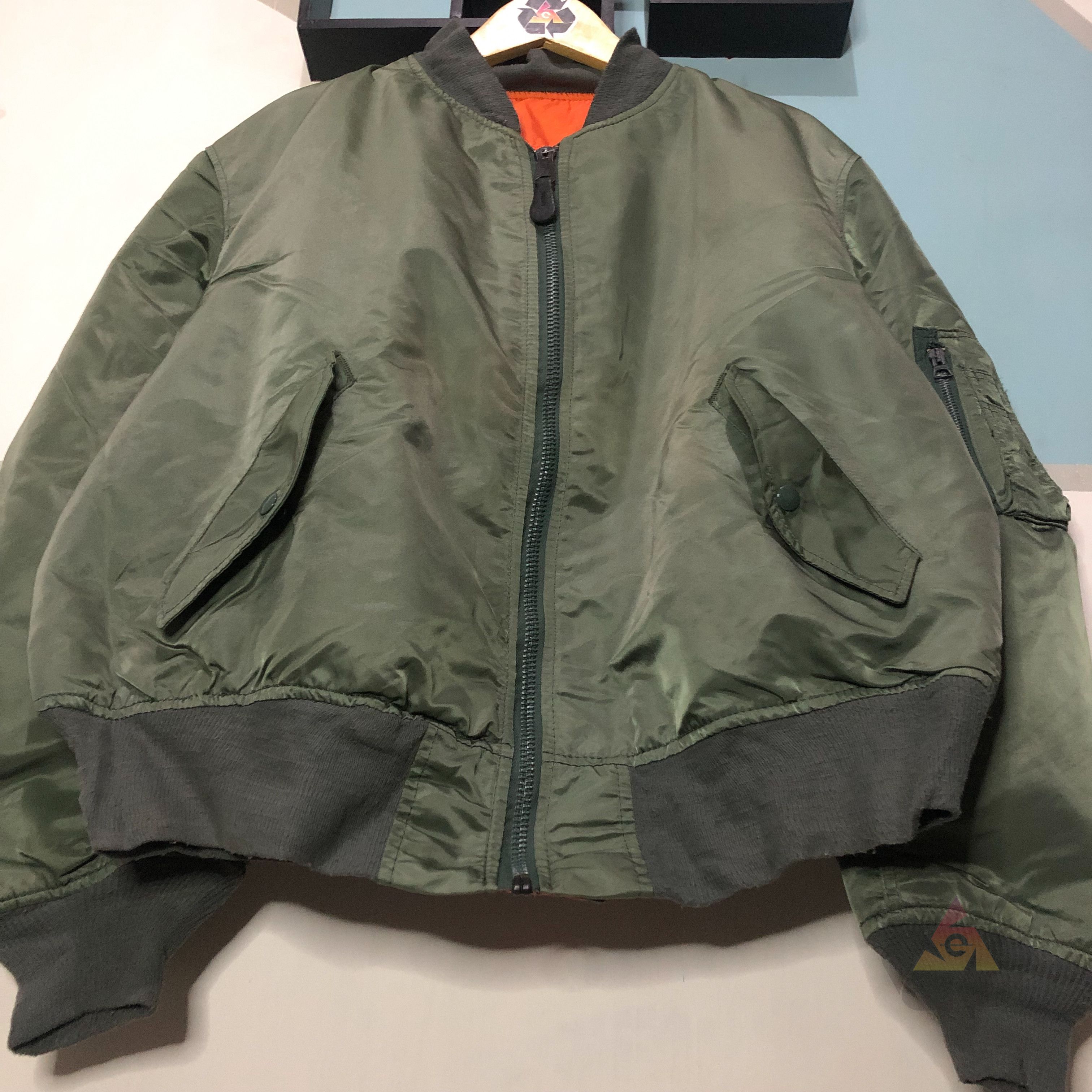 Alpha Industries Vintage Alpha Industries Flayer's Mil-J-82790J USAF MA-1 Size US XL / EU 56 / 4 - 4 Thumbnail