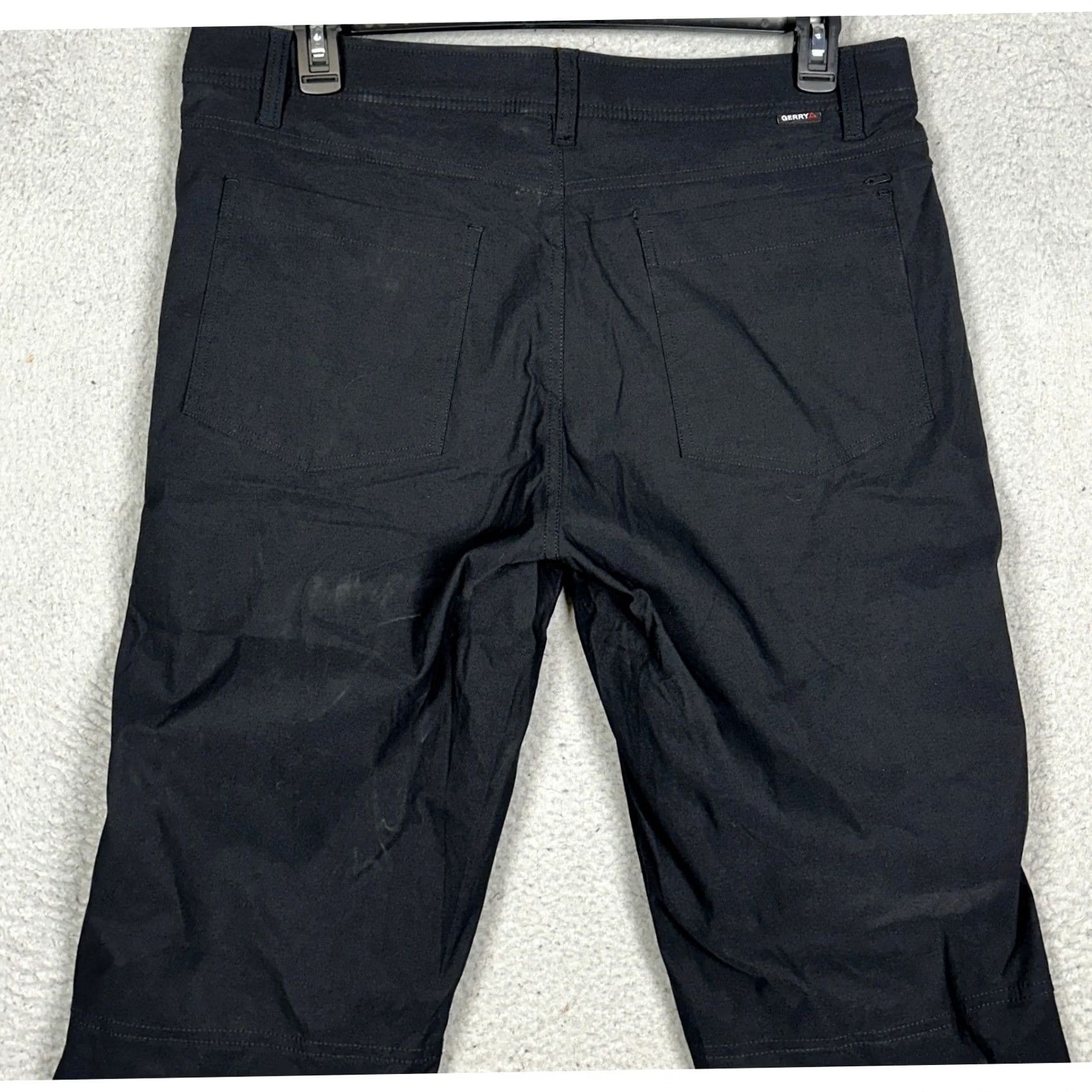 Vintage Gerry Pants Mens 36x34 Black Hiking Fleece Lined Outdoor Flat Front Stretch EUC Size US 36 / EU 52 - 2 Thumbnail