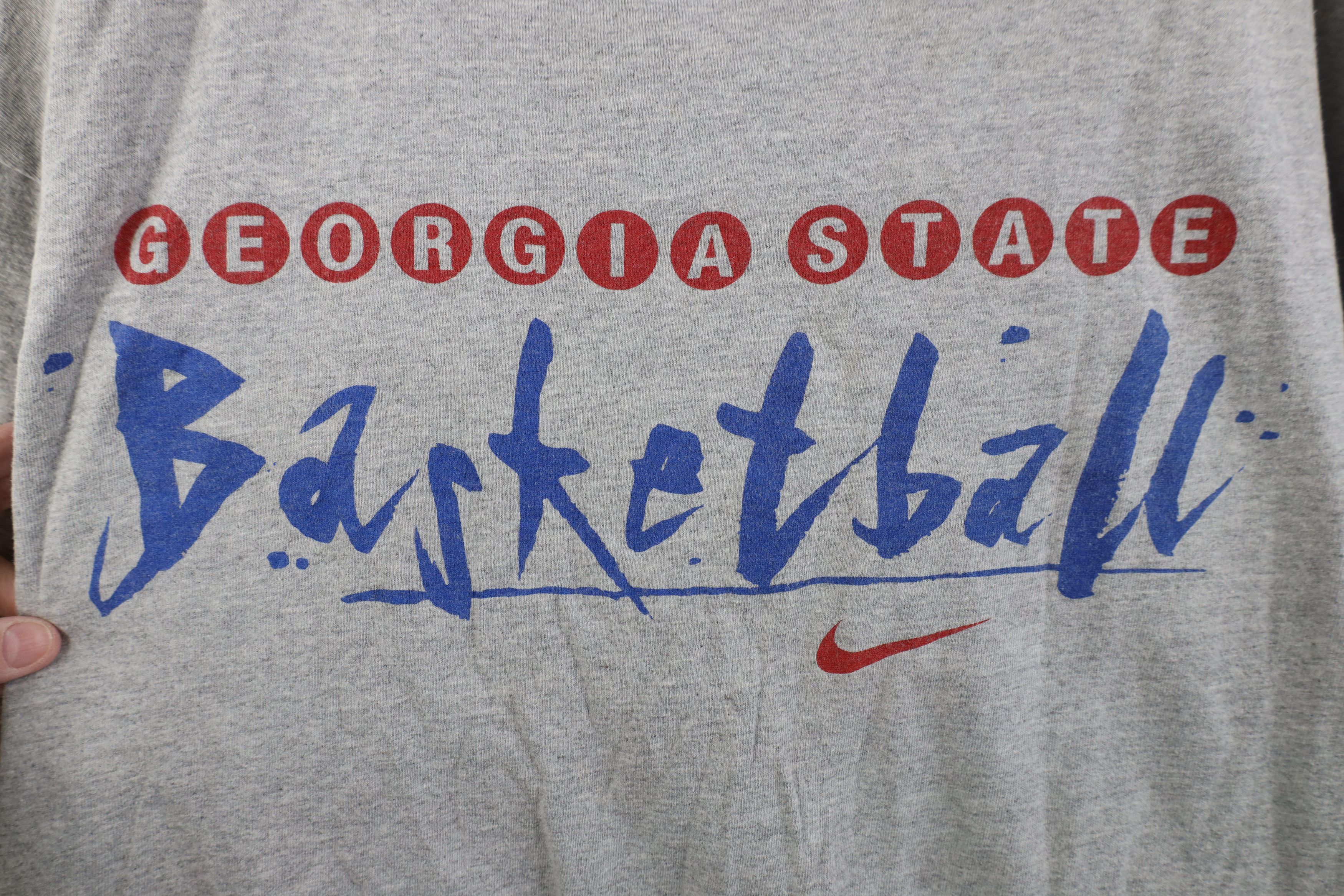 Nike Vintage 90s Nike State University Basketball T-Shirt Gray Size US XXL / EU 58 / 5 - 4 Thumbnail