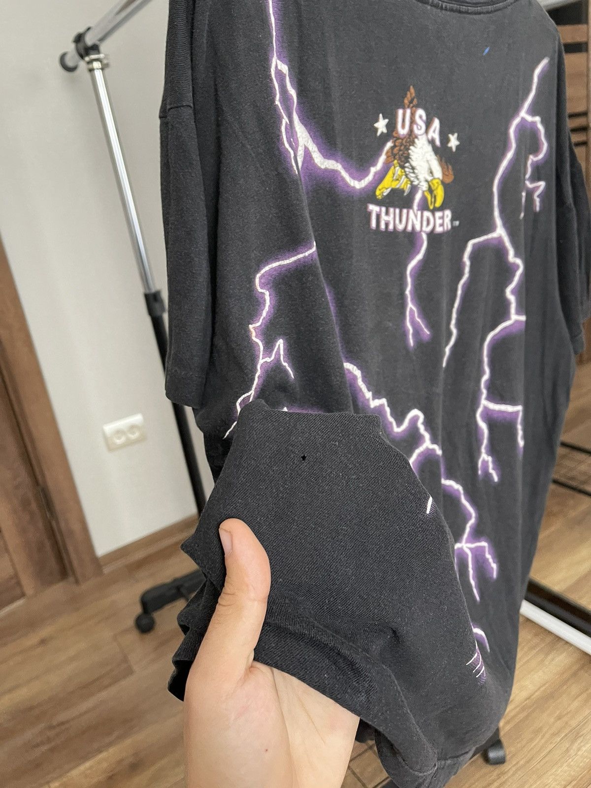 Vintage American Eagles Thunder Vintage USA T-Shirt Tee 90s Size US L / EU 52-54 / 3 - 15 Thumbnail