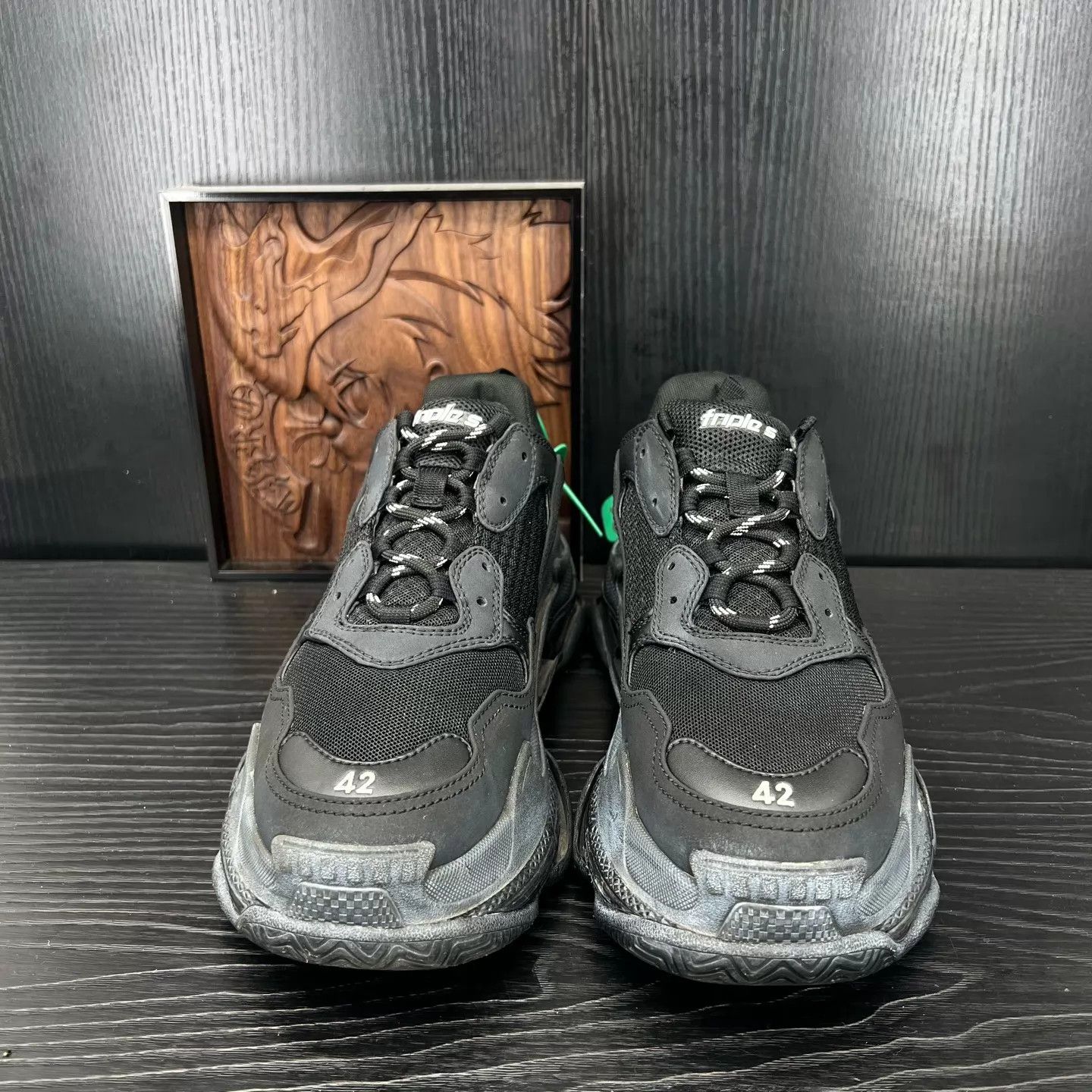 Balenciaga Balenciaga Triples 42 Black Original Box Like New Size US 9 / EU 42 - 7 Thumbnail