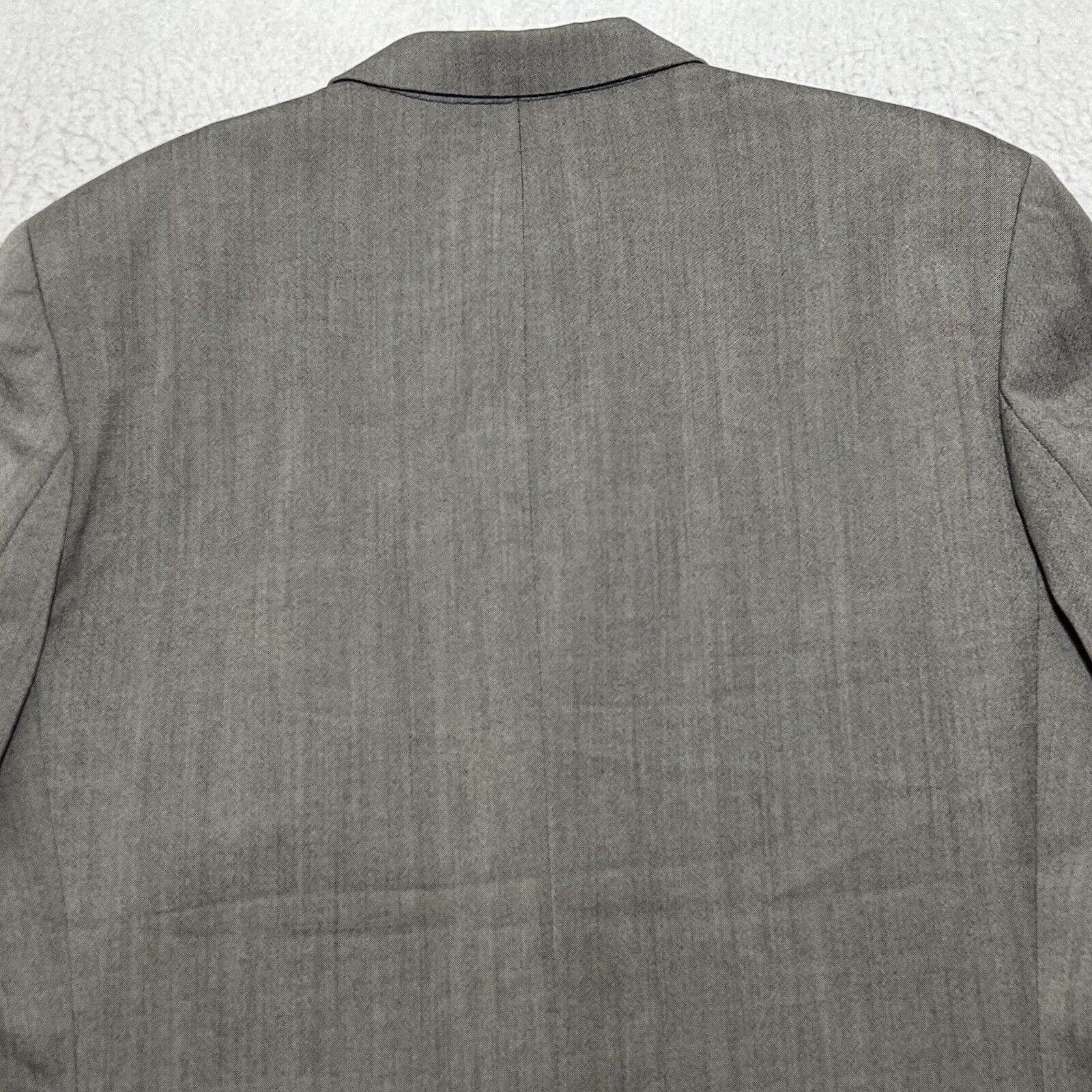 Vintage Vintage Kasper 42L Wool Suit Jacket Gray Career Coat Canada Size 42L - 15 Thumbnail