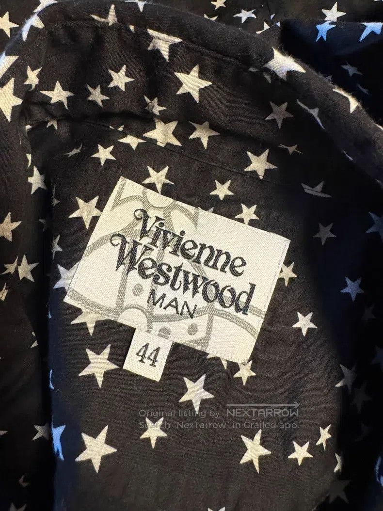 Vivienne Westwood Vivienne Westwood Black star-patterned shirt with a slante Size M / US 6-8 / IT 42-44 - 5 Thumbnail