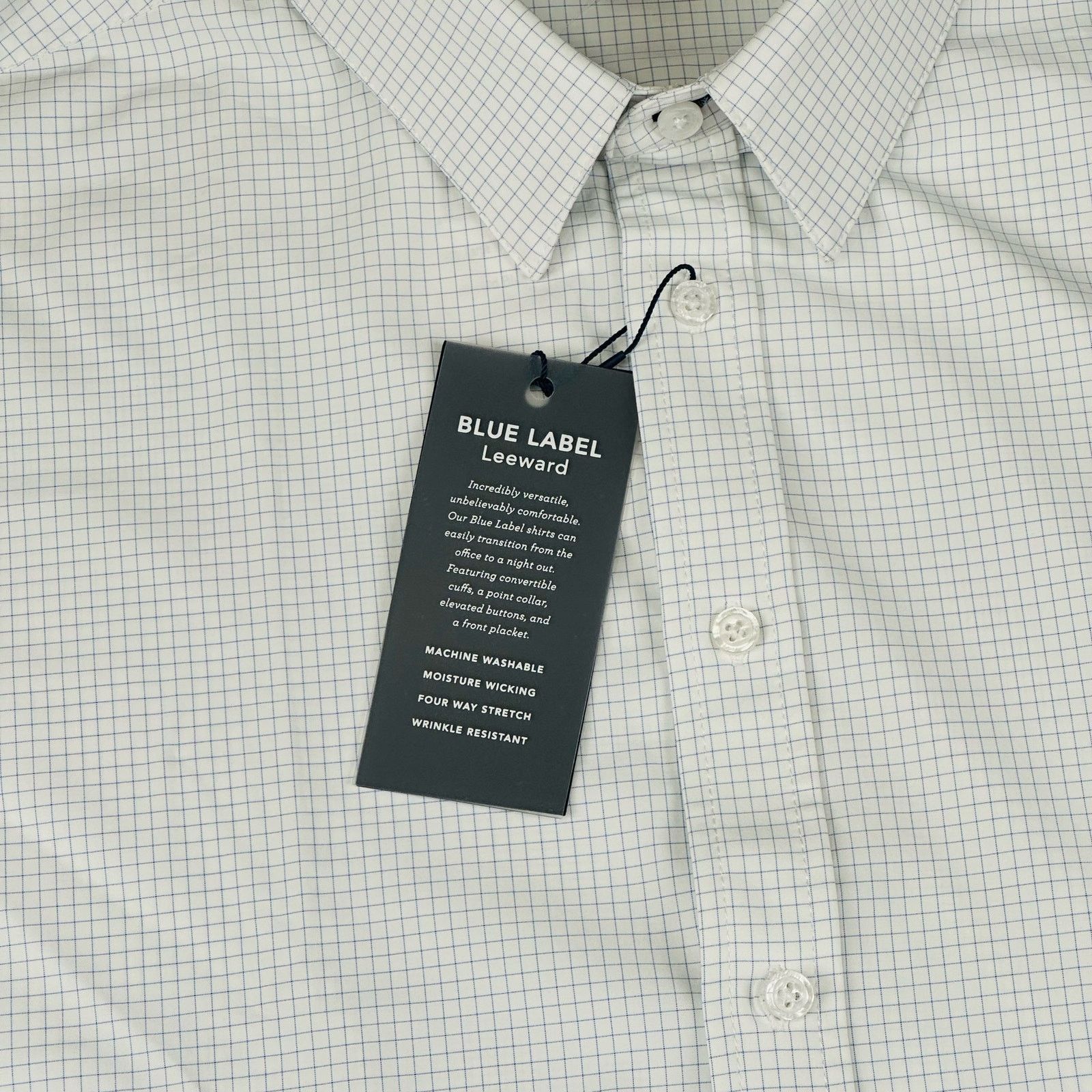 Mizzen+Main Mizzen+Main Men’s Large Leeward White Long Sleeve Shirt Size US L / EU 52-54 / 3 - 8 Thumbnail