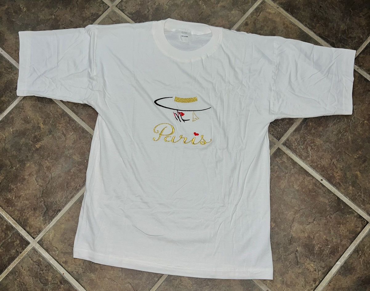 Vintage VINTAGE PARIS FASHION T-SHIRT ❤️ Size US L / EU 52-54 / 3 - 4 Thumbnail