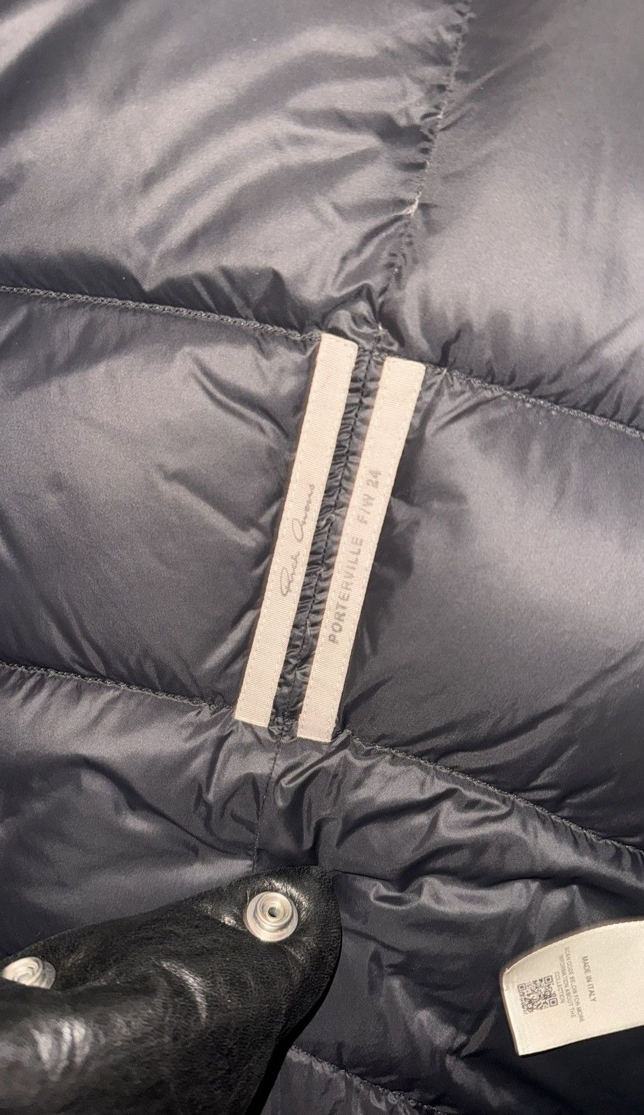 Rick Owens RICK OWENS PADDED LEATHER VEST Size US M / EU 48-50 / 2 - 4 Thumbnail