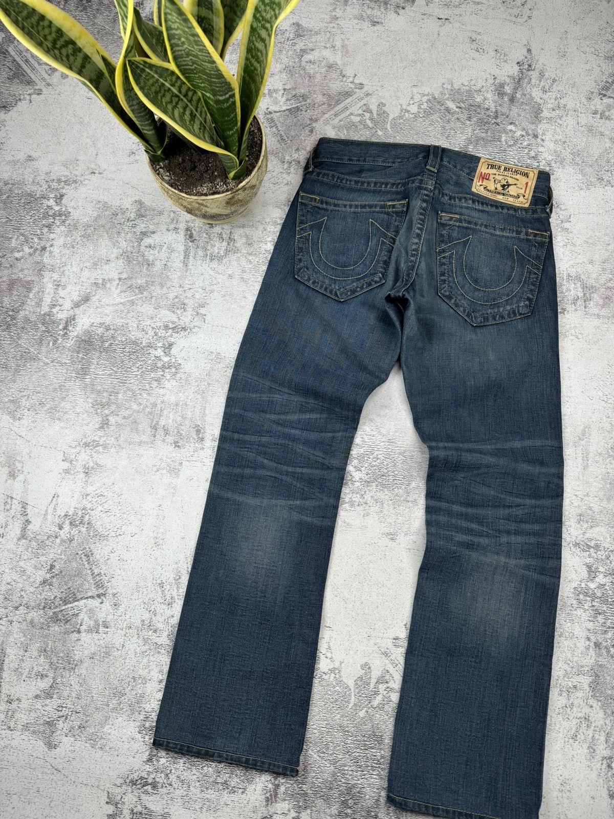 True Religion Vintage Distressed Y2K Avant Gard Rare True Religion Jeans Size US 29 - 13 Thumbnail