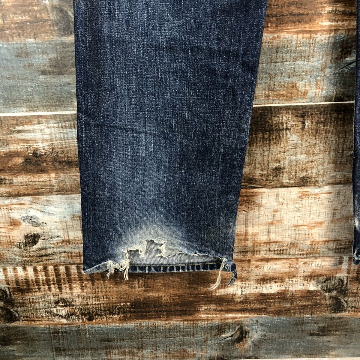 Levi's Levis 502 Blue ripped distressed Denim Pants #A2605 Size US 33 - 17 Thumbnail