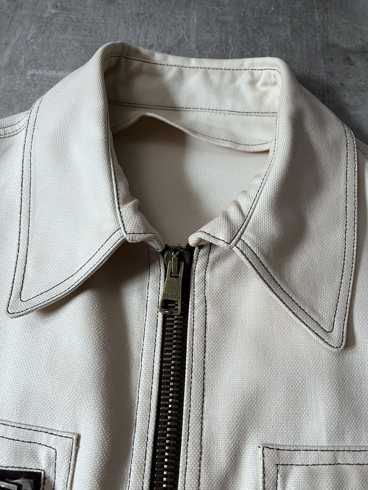Gucci Gucci by Tom Ford western denim jacket cream Size US M / EU 48-50 / 2 - 7 Thumbnail
