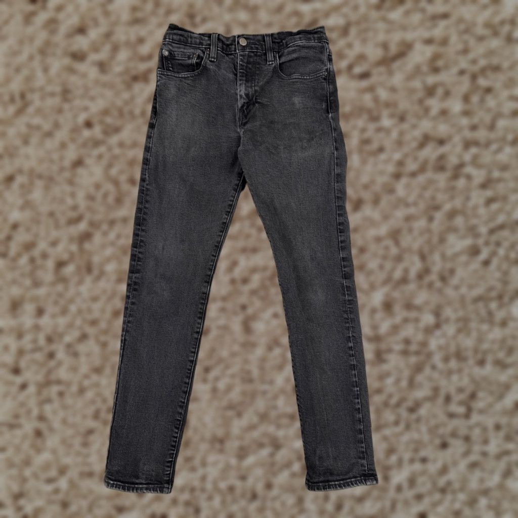 Levi's VINTAGE Levi's 512 Jeans Men Slim Taper 27x27 Black Denim 512 Levi's 500 Series Jeans Mens Slim Size US 30 / EU 46 - 1 Thumbnail