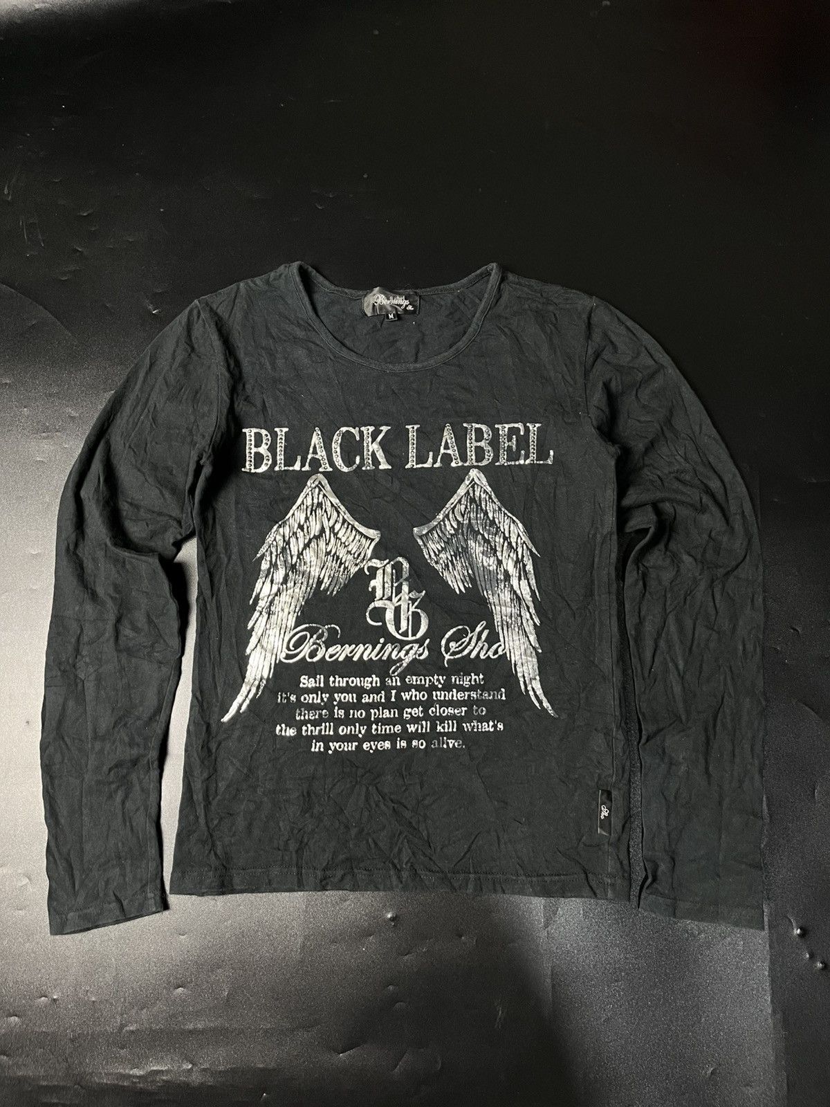 If Six Was Nine × Japanese Brand × Le Grande Bleu (L.G.B.) Bernings Sho Black Lebel Poem Style Size US M / EU 48-50 / 2 - 1 Thumbnail