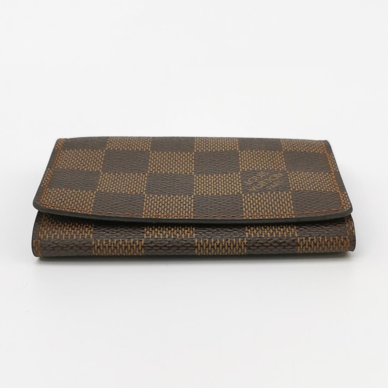 Louis Vuitton Louis Vuitton (LV) Cowhide Checkerboard Flap Card Holder -y Size ONE SIZE - 4 Thumbnail