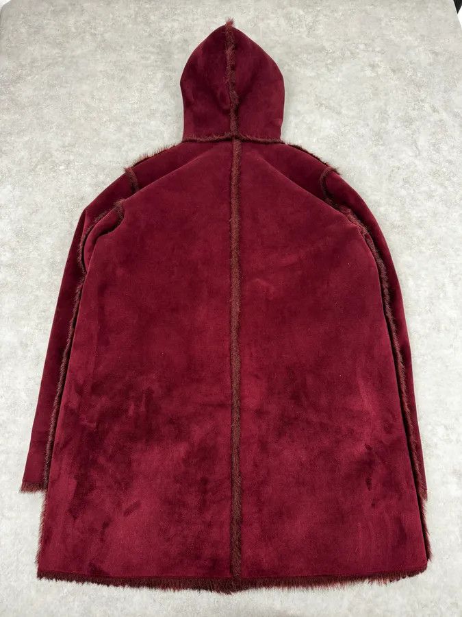 Balmain 2000s Balmain Red Reversible Faux Fur Coat Size US M / EU 48-50 / 2 - 6 Thumbnail