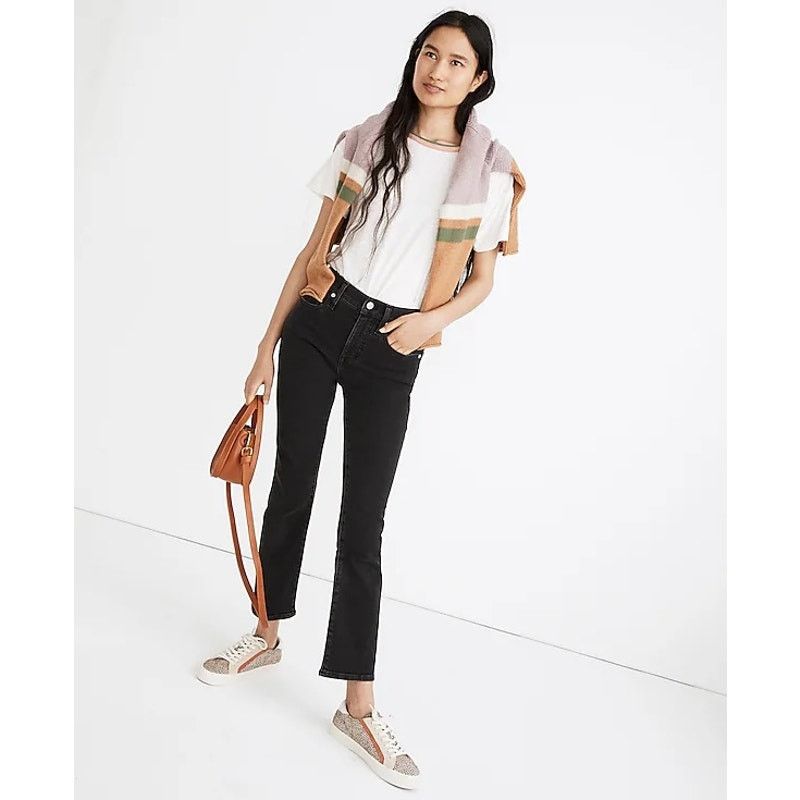 Madewell Madewell Cali Demi Boot Jeans Faded Black Starkey Womens 25P Size 25" / US 0 / IT 36 - 9 Thumbnail