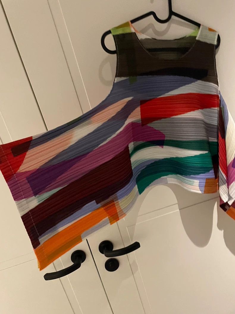 Issey Miyake Issey Miyake size:3 Red, black, green and blue patchwork d Size XS / US 0-2 / IT 36-38 - 2 Thumbnail