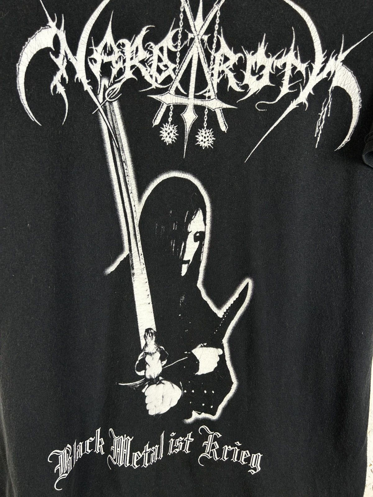 Band Tees Vintage Nargaroth Black Metal Ist Krieg Band T-Shirt Black M Size US M / EU 48-50 / 2 - 2 Thumbnail