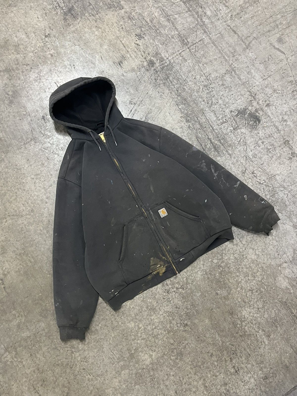 Carhartt × Vintage Carhartt vintage thrashed thermal lined zip up skater hype Size US L / EU 52-54 / 3 - 1 Thumbnail