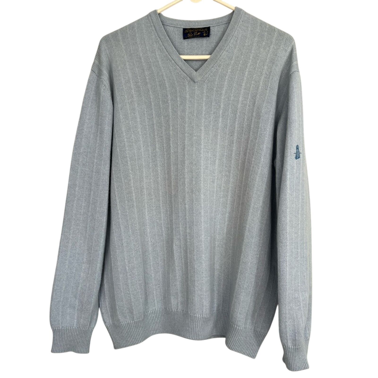 Other Old Head Golf Peter Scott Mens 100% Cashmere V Neck Sweater Size US XL / EU 56 / 4 - 5 Thumbnail