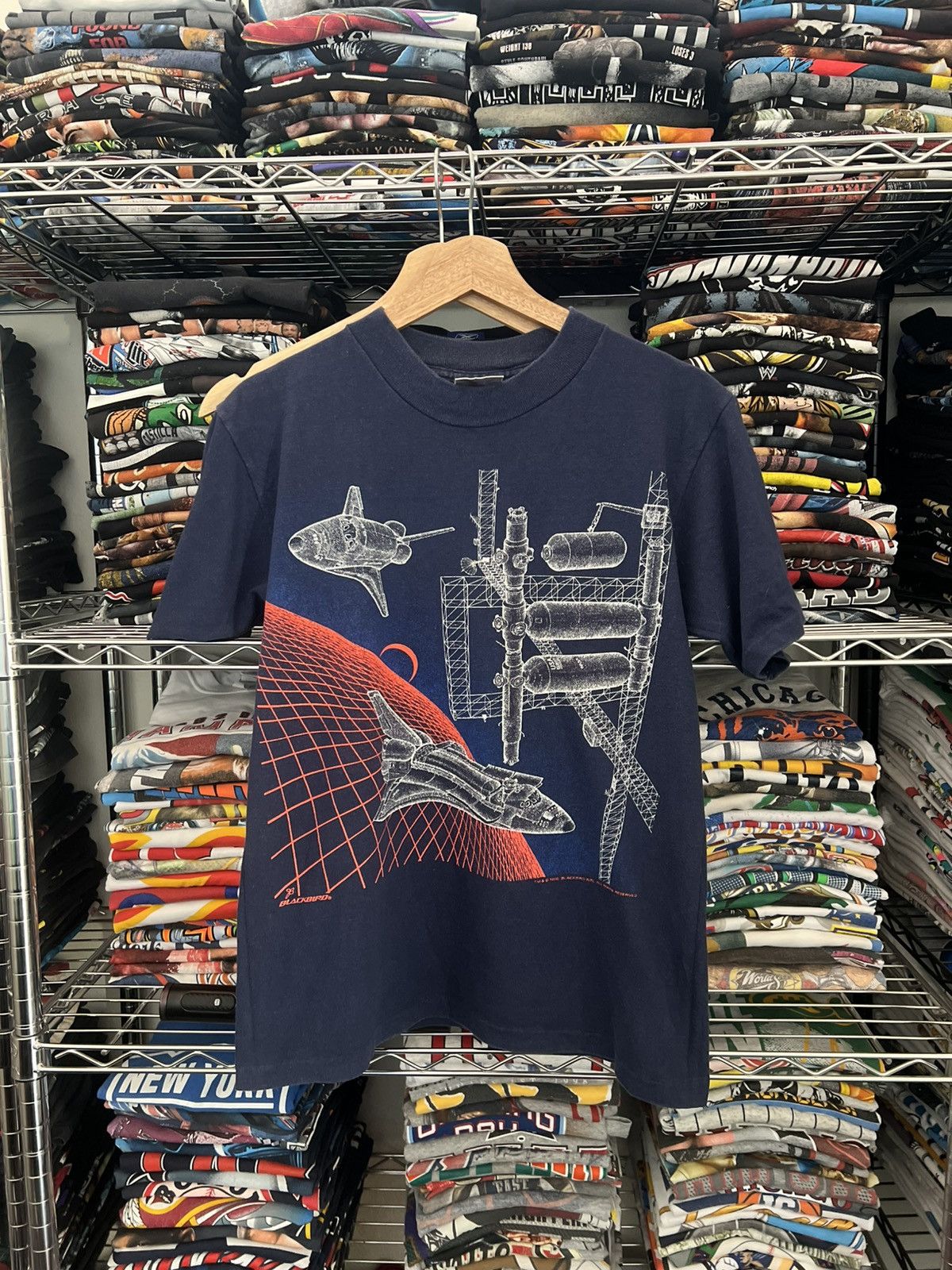 Blackbird 1986 Blackbird NASA Air Force USA Single Stitch 80s Tee Size US M / EU 48-50 / 2 - 1 Thumbnail