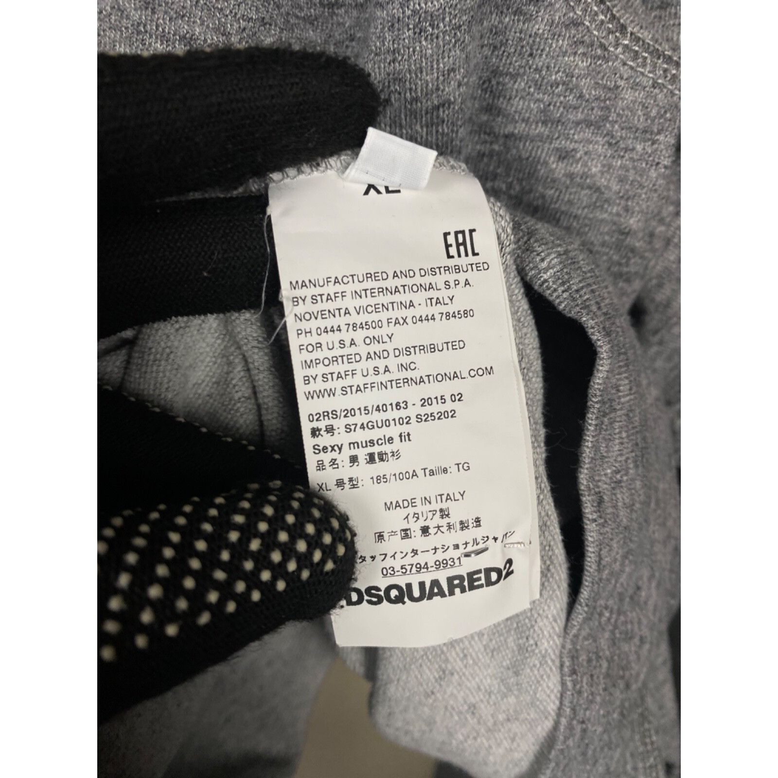 Dsquared2 Dsquared2 Born to Ride Men's Gray Crewneck Sweatershit Sweat Size US XL / EU 56 / 4 - 12 Thumbnail