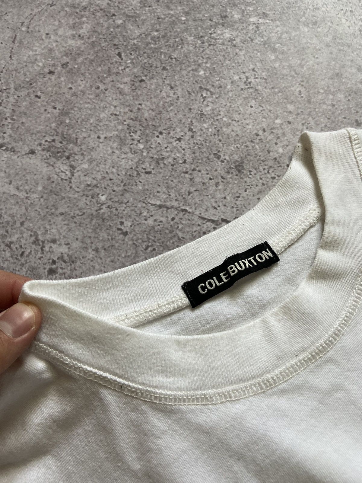 Cole Buxton Cole Buxton CB Logo Tee Shirt White Size L Size US L / EU 52-54 / 3 - 4 Thumbnail