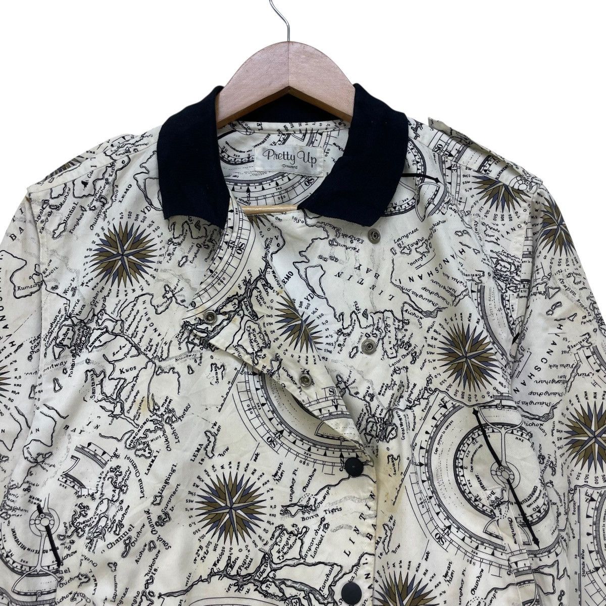RENOWN 💥Vintage Pretty Up Renown Full Print Jacket Size M / US 6-8 / IT 42-44 - 3 Thumbnail