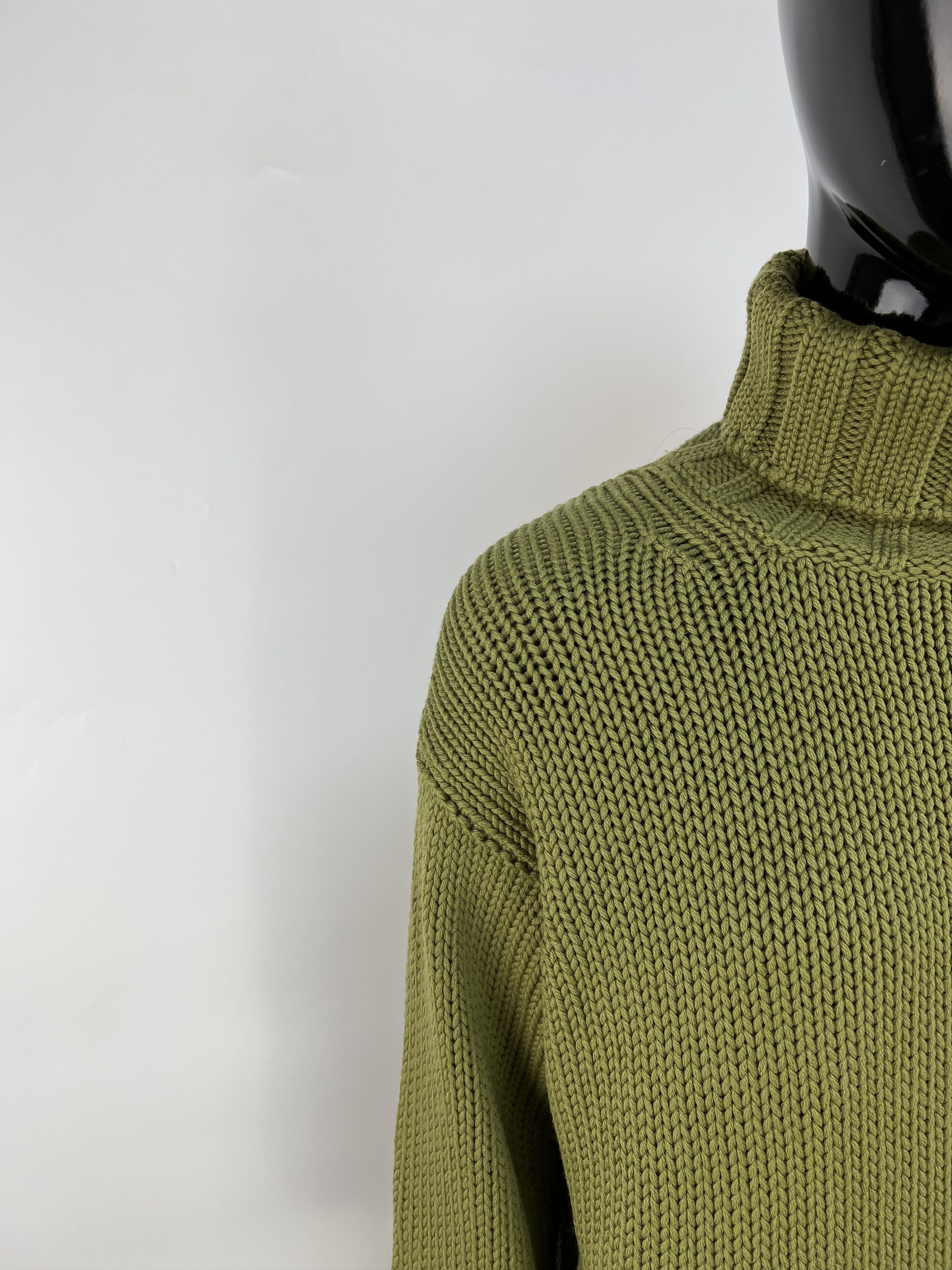Cruciani Cruciani 100% Wool Knitted Turtleneck Sweater Size IT 44 Size M / US 6-8 / IT 42-44 - 4 Thumbnail