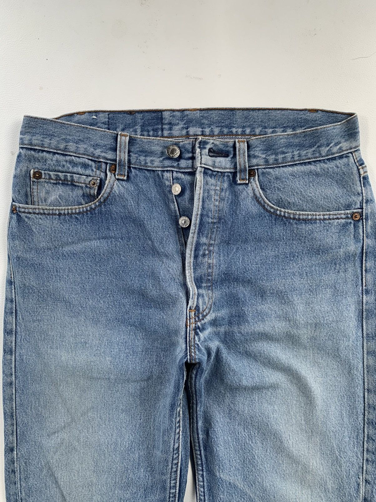 Levi's Vintage Clothing Levi’s 501 Made in USA Vintage Distressed Pants Jeans Size US 32 / EU 48 - 3 Thumbnail