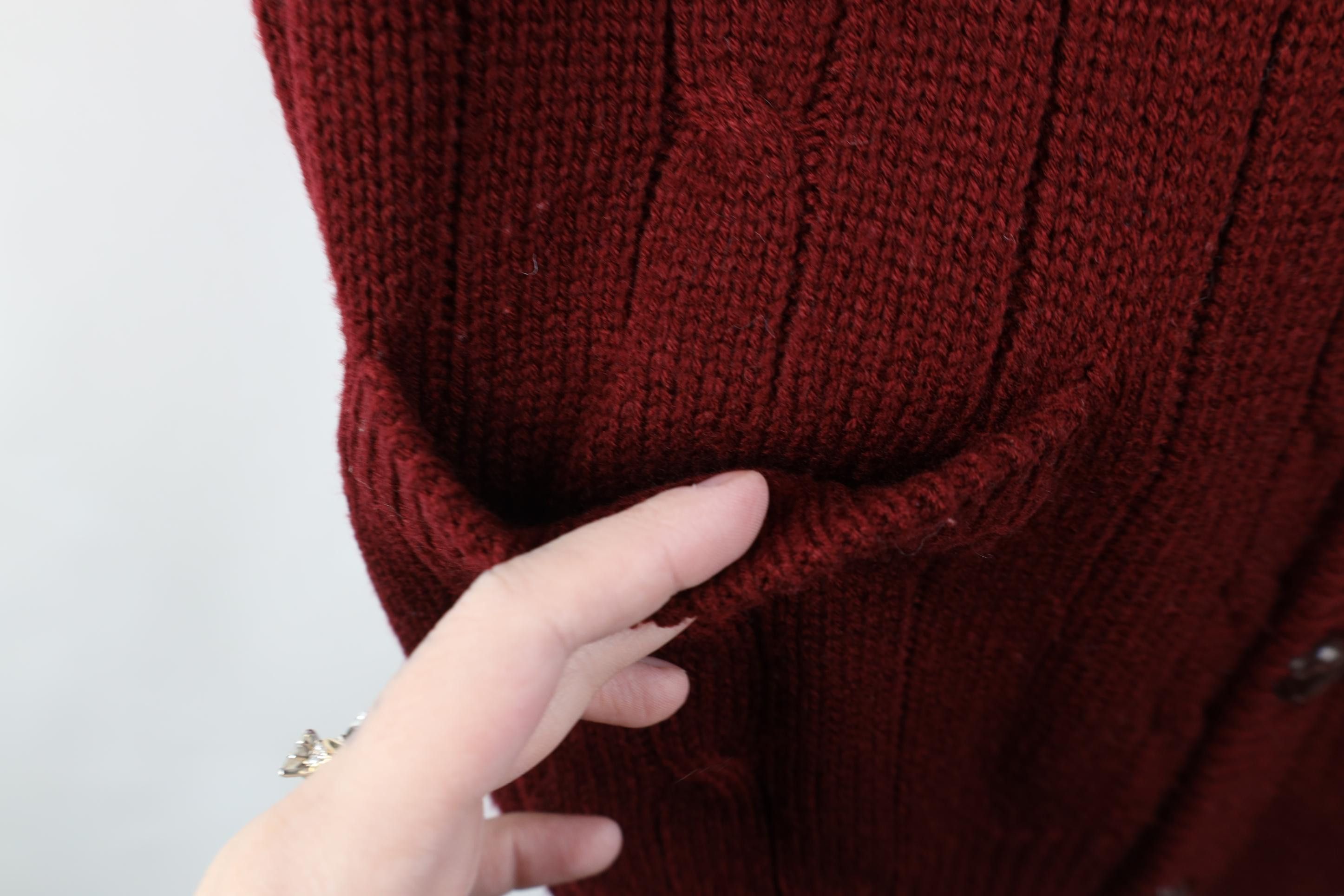 Vintage Vintage 90s Streetwear Ribbed Knit Cardigan Sweater Vest Size US XL / EU 56 / 4 - 7 Thumbnail