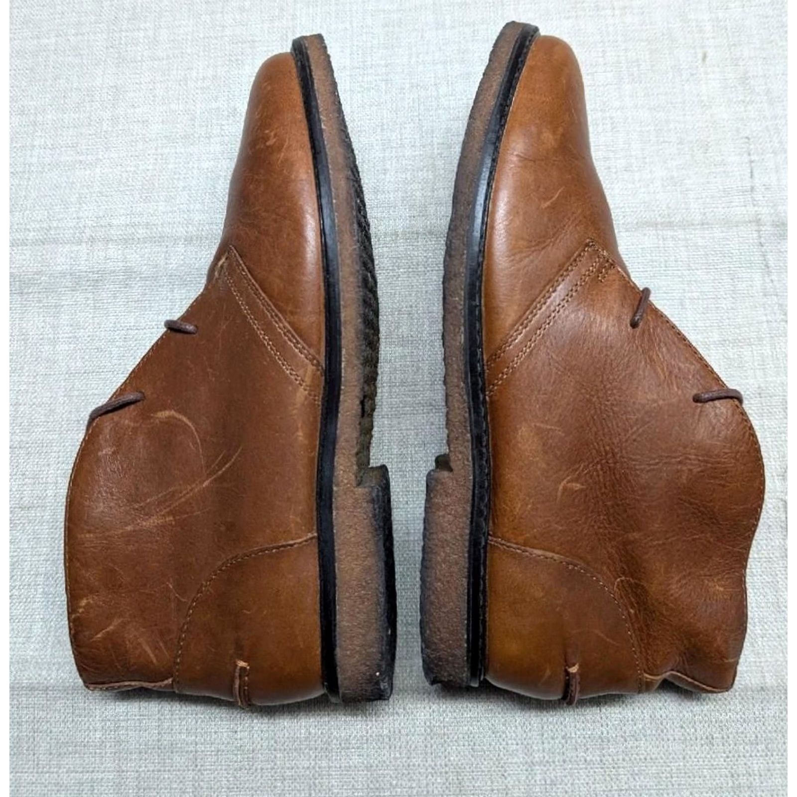 Polo Ralph Lauren POLO by Ralph Lauren Chukka Boots 10 D Brown Leather MARLOW Gum Soles Mens Size 10 D Brown Leather Polo Ralph Lauren Boots Size US M / EU 48-50 / 2 - 2 Thumbnail